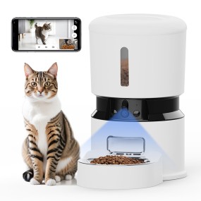 Automatic Cat Feeder Factory - OEM 5G WiFi Timed Food Dispenser with Camera