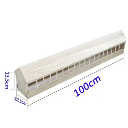 Pigeon Feeder Manufacturer - Thickened Wooden Poultry Chicken Food Dispenser