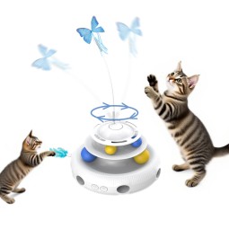 Interactive Cat Toy Manufacturer - 3in1 Motion Activated Butterfly Track Ball Feather