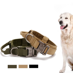 Nylon Dog Collar Manufacturer - Adjustable Heavy Duty Metal Buckle with Handle