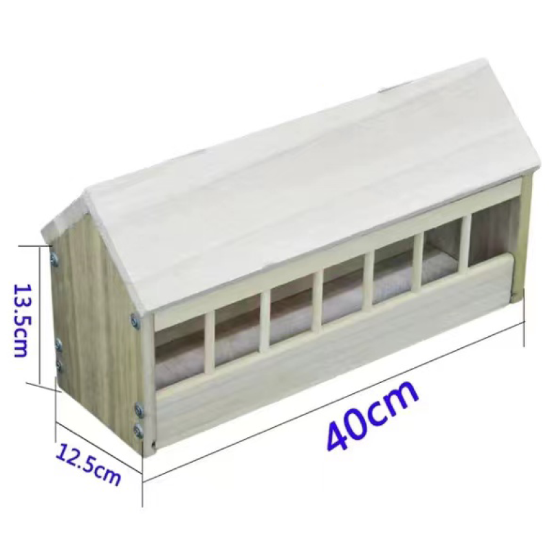 Pigeon Feeder Manufacturer - Thickened Wooden Poultry Chicken Food Dispenser