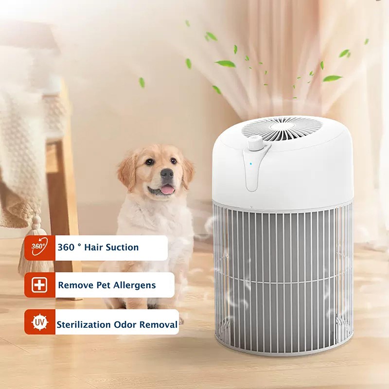 Pet Air Purifier Supplier - OEM 3-in-1 HEPA Smart App Control 360° Air Intake