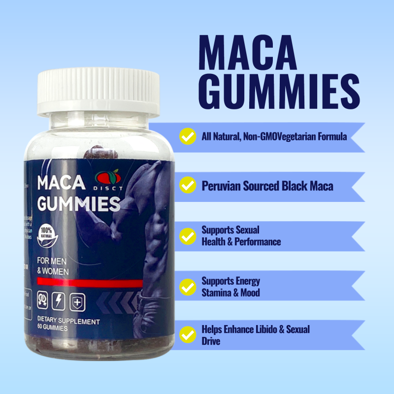 Men Health Gummies Manufacturer - Private Label Maca with Vitamin