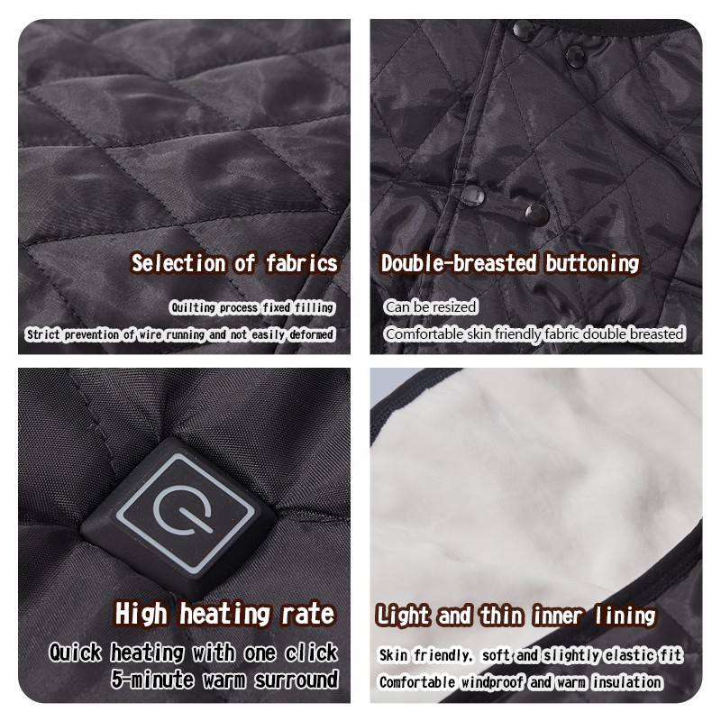 Pet Clothing Manufacturer - Heatable Vest Waterproof Car-Mounted