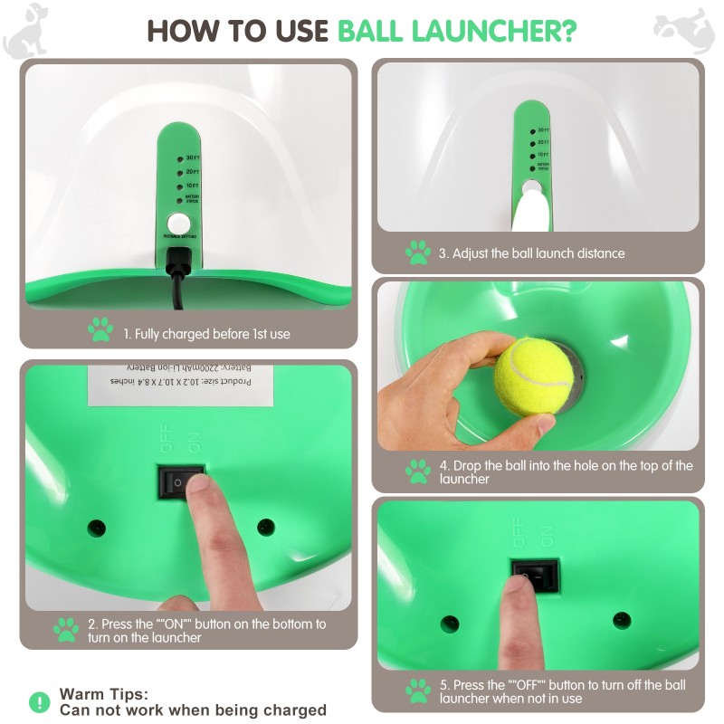 Pet Toy Ball Manufacturer - ABS Automatic Tennis Ball Launcher