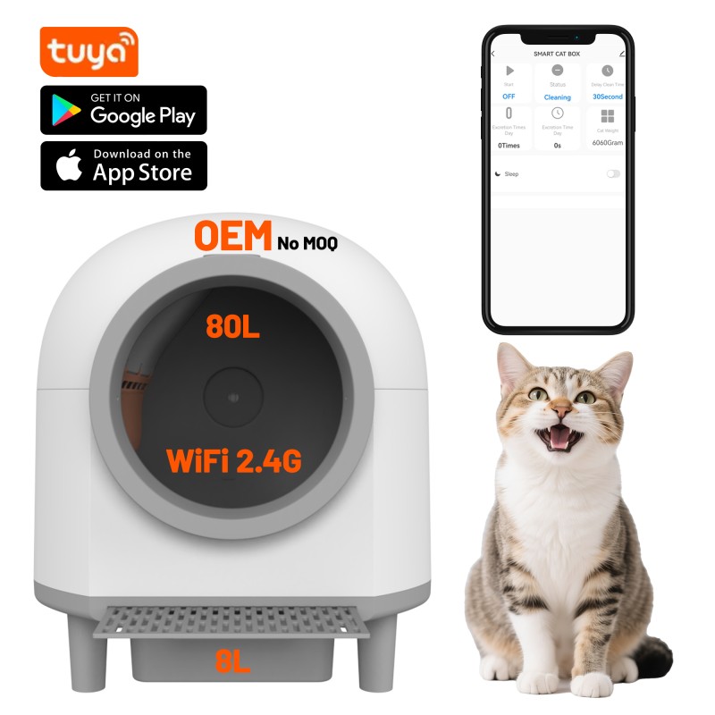 Smart Cat Toilet Supplier - 65L Large Capacity Self-Cleaning APP