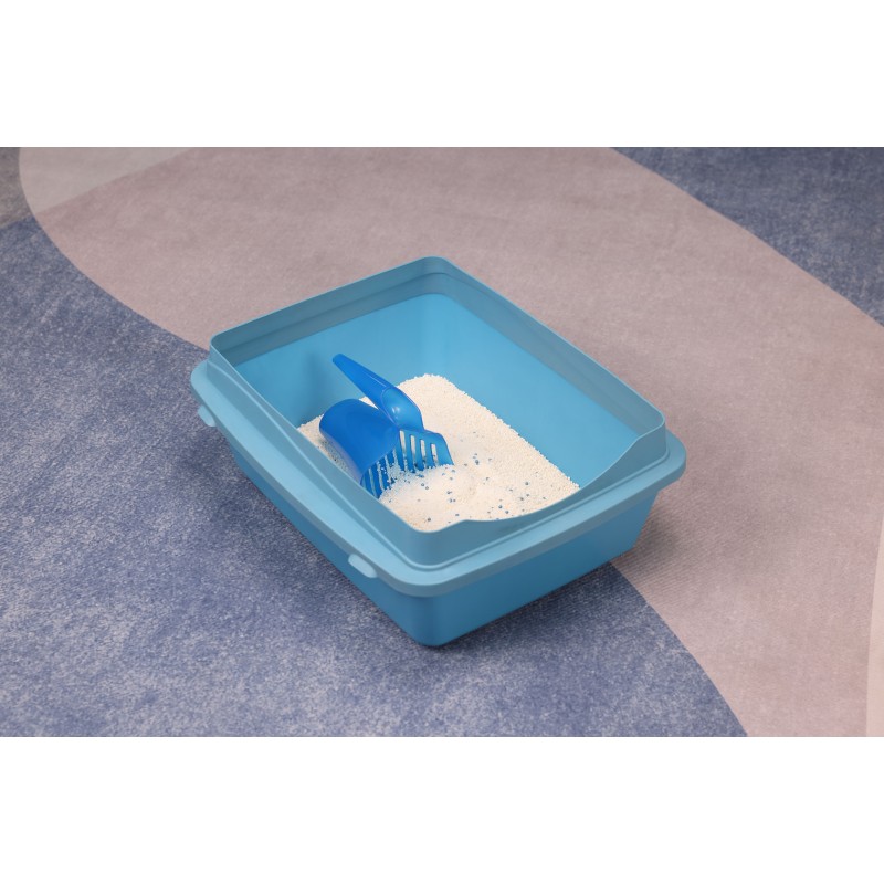 Open Cat Litter Box Supplier - Rim Design Indoor Toilet Two Sizes OEM