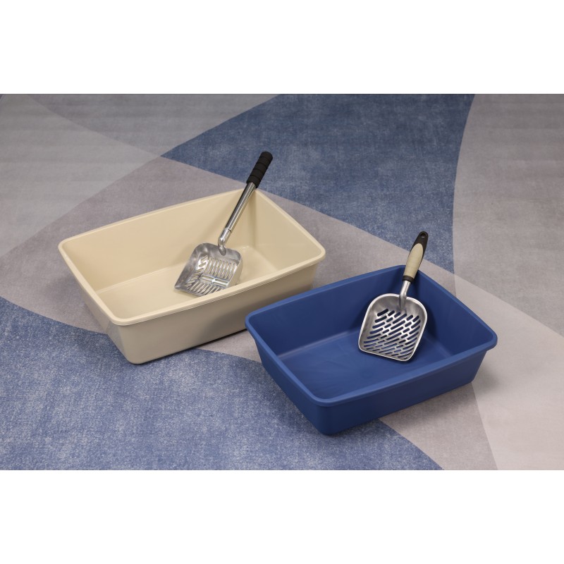 Open Cat Litter Box Supplier - Rim Design Indoor Toilet Two Sizes OEM