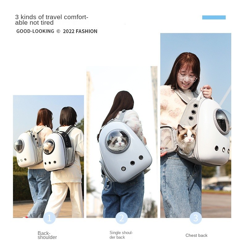 Pet Transparent Bag Factory - Fashionable Double Shoulder Side Opening