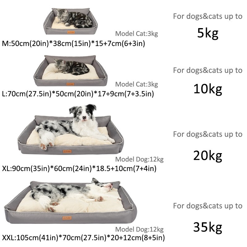 Winter Dog Bed Factory - Antibacterial Mite Proof PV Velvet