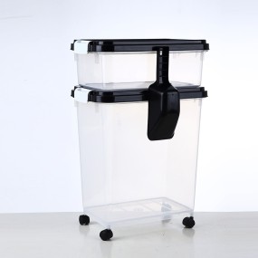 Pet Food Container Supplier - 30L 10L Combo Airtight Stackable with Scoop