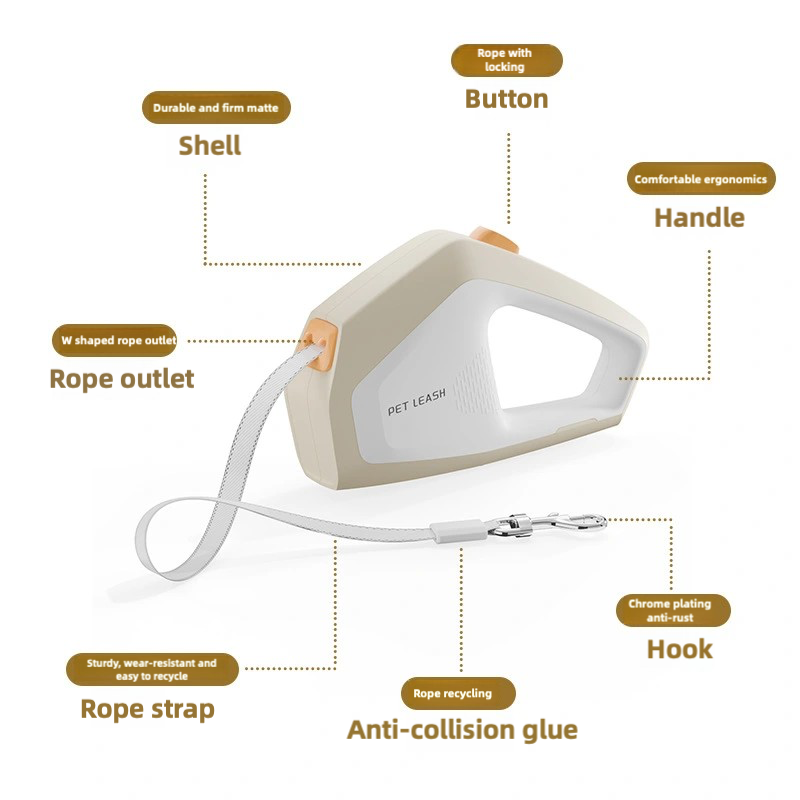 Retractable Pet Leash Manufacturer - Fashionable Anti-Break Nylon Small Dogs