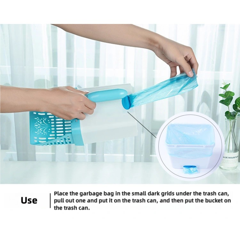 Portable Cat Litter Scoop Supplier - Handle Integrated Scooper with Poop Bags