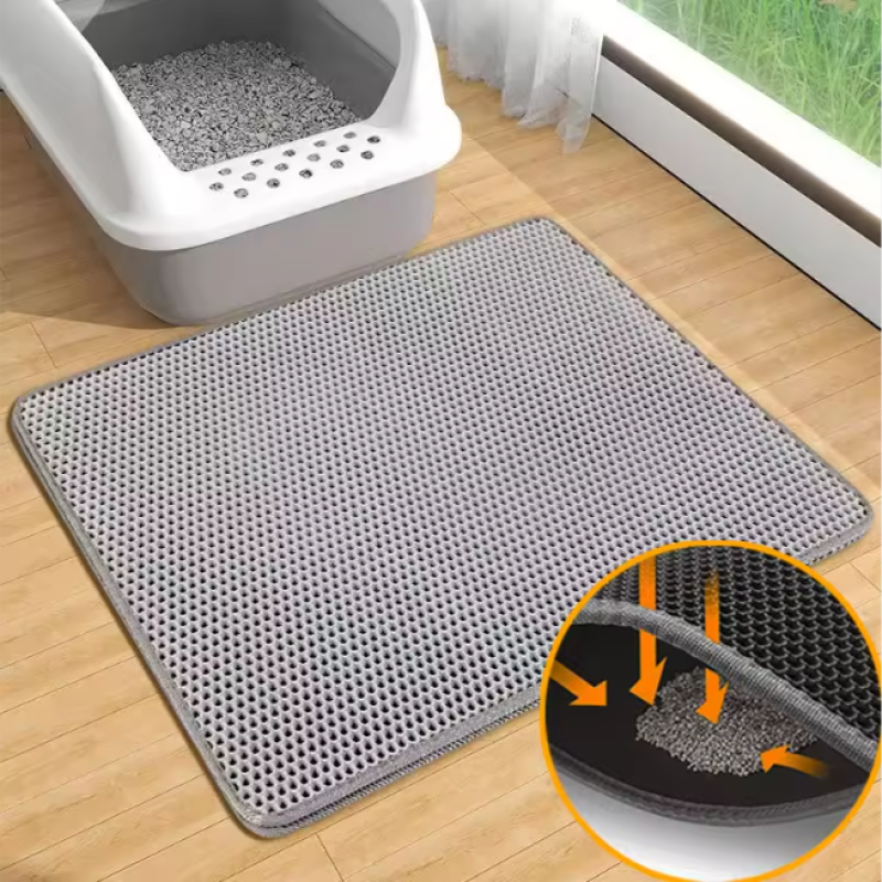 Cat Litter Mat Factory - Washable Honeycomb Eva Anti-Tracking Splash-proof