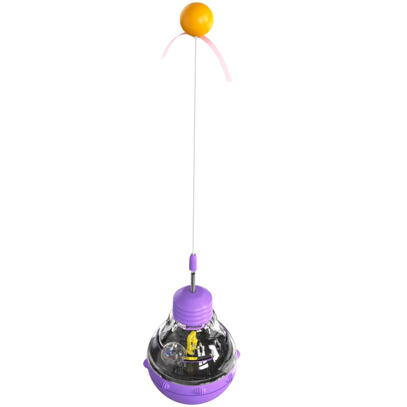Cat Feeder Toy Supplier - Rotate Ball Tumbler Tease Stick Small Animals
