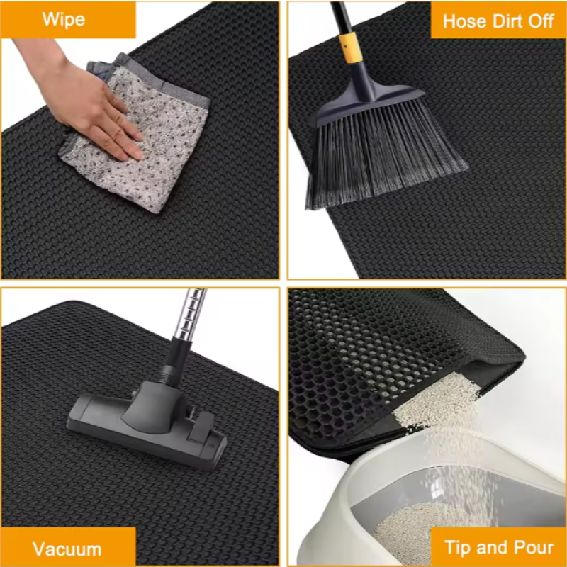 Cat Litter Mat Factory - Washable Honeycomb Eva Anti-Tracking Splash-proof