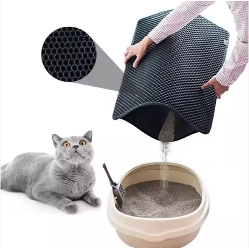 Cat Litter Mat Factory - Washable Honeycomb Eva Anti-Tracking Splash-proof