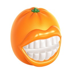 Dog Interactive Toy Supplier - Halloween TPR Ball Squeak Orange Chew Toy