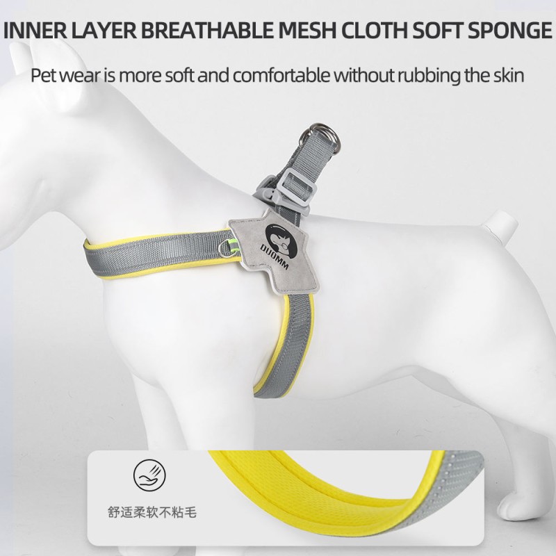 Dog Harness Supplier - Adjustable Nylon Reflective Y Shape