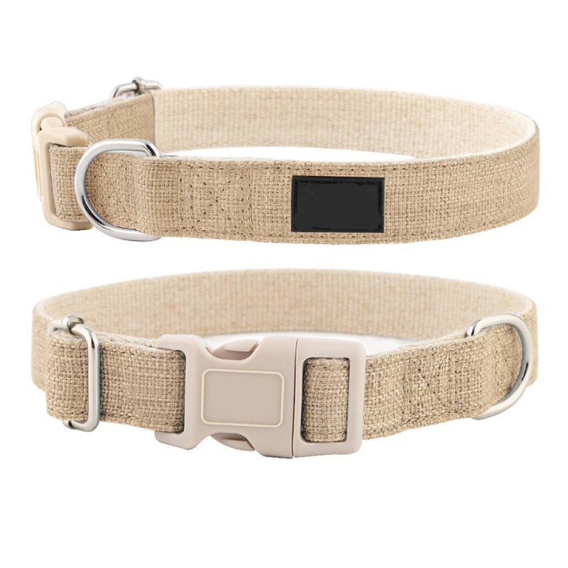 Pet Collar Supplier - Eco-Friendly Adjustable Hemp Metal