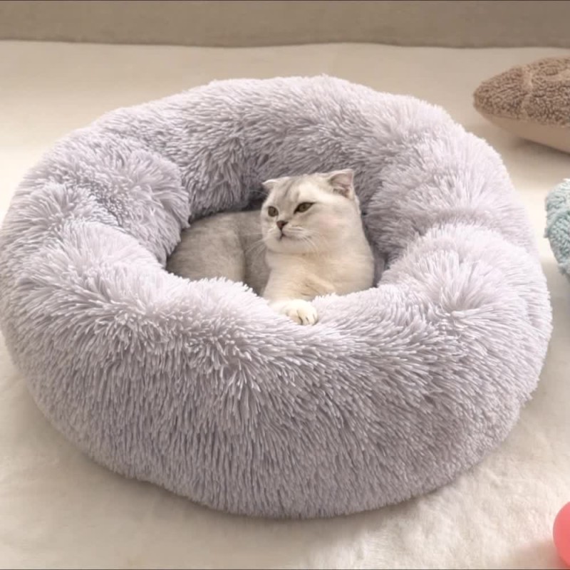 Pet Cushion Supplier - Soft Luxury Plush Round Different Size