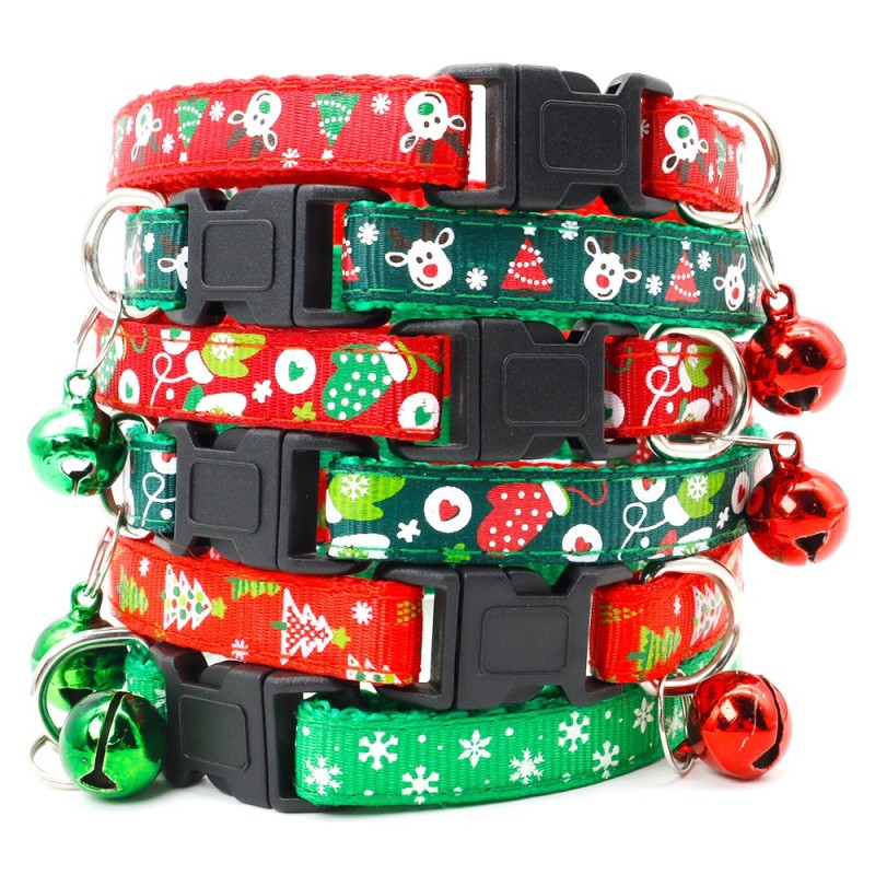 Pet Collar Manufacturer - Christmas Adjustable Square Buckle
