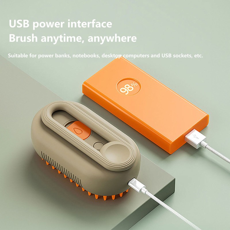 Pet Steam Brush Supplier - 3-in-1 Whales Silicone Hair Removal Comb