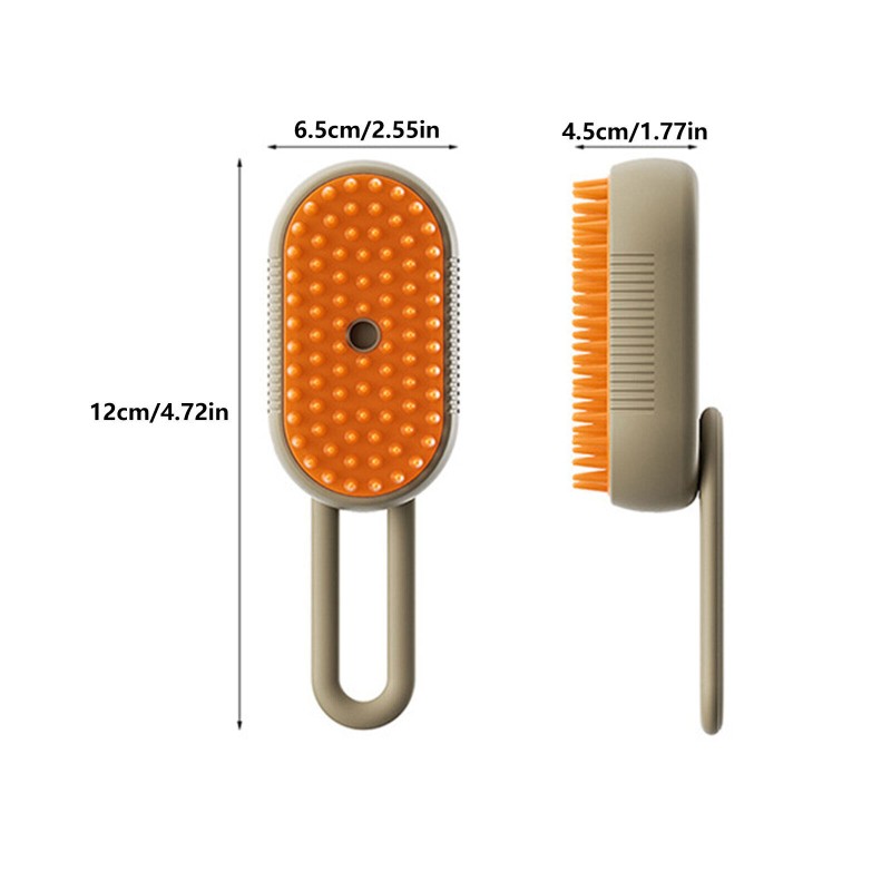 Pet Steam Brush Supplier - 3-in-1 Whales Silicone Hair Removal Comb