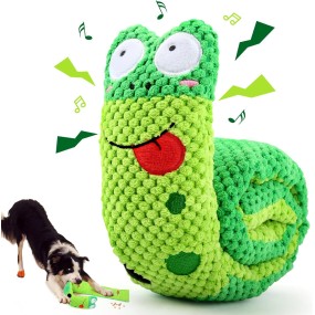 Snuffle Pet Toy Factory - Foldable Snail Puzzle Squeaky Foraging Training