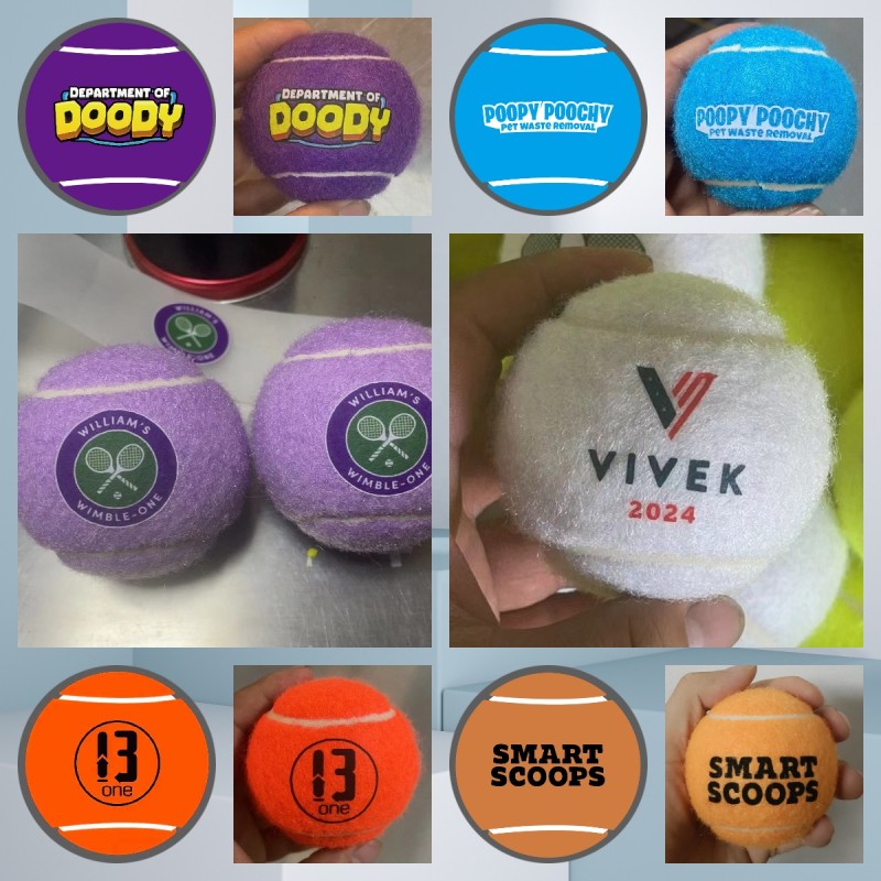 Pet Tennis Balls Supplier - Custom Logo Squeaky Training Balls Gift