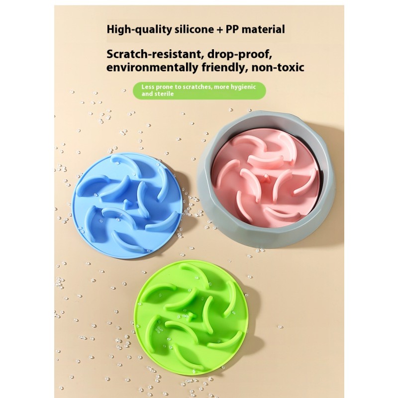 Pet Bowl Supplier - Durable Silicone Slow Feeder Portable Style