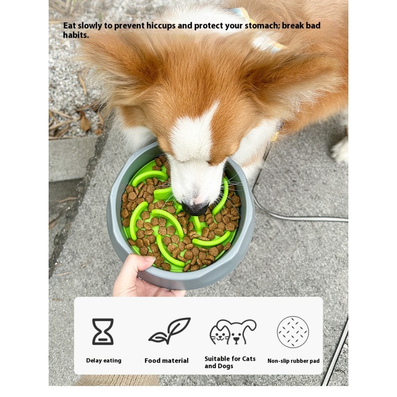 Pet Bowl Supplier - Durable Silicone Slow Feeder Portable Style