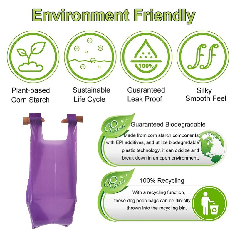 Compostable Poop Bags Factory - 100% Biodegradable Corn Starch Scent