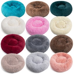 Cat Tunnel Bed Manufacturer - Half-Wrapped Fluffy Plush Cloth Pet Bed