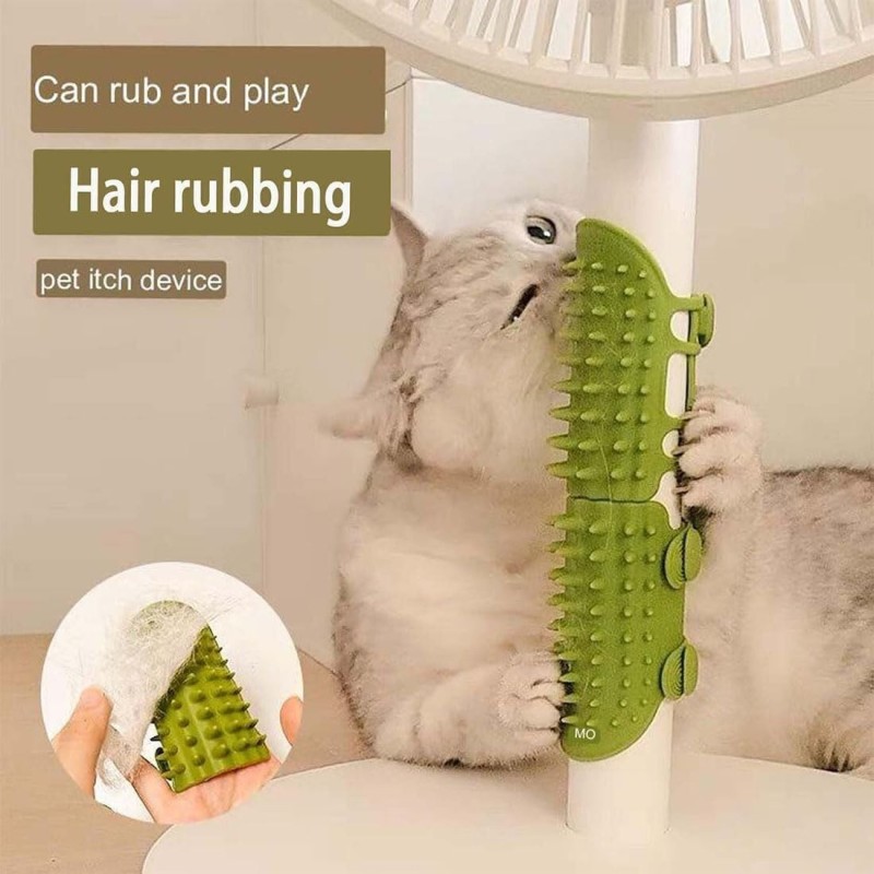Electric Cat Brush Manufacturer - 3-in-1 Anti-splashing Foldable Massage