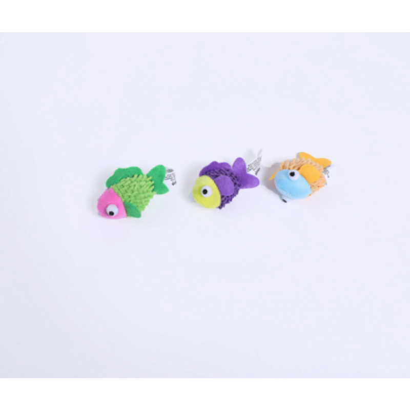 Cat Toy Supplier - Small Fish Interactive Assorted Color