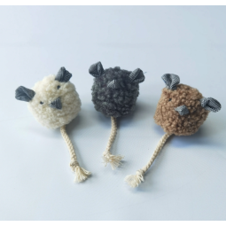 Pet Toy Factory - Short Plush Squeaky Mouse Shape Chewing