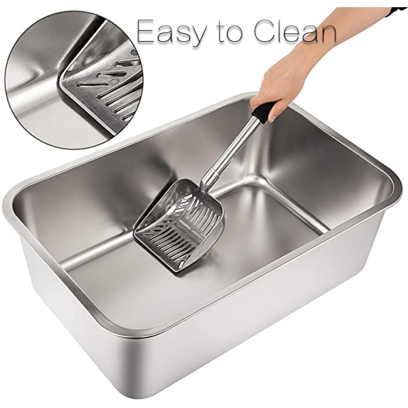 Cat Litter Pan Supplier - Stainless Steel Metal Rustproof