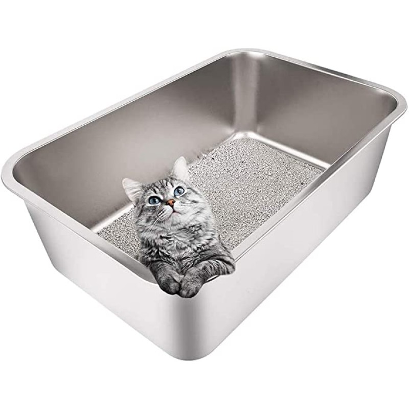 Cat Litter Pan Supplier - Stainless Steel Metal Rustproof