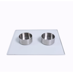 Dog Bowl Manufacturer - Removable Stainless Steel Silicone Mat