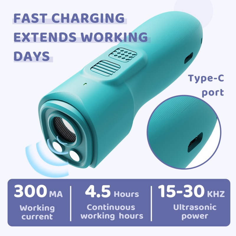 Ultrasonic Bark Control Factory - Portable High-Power Anti-Barking Device