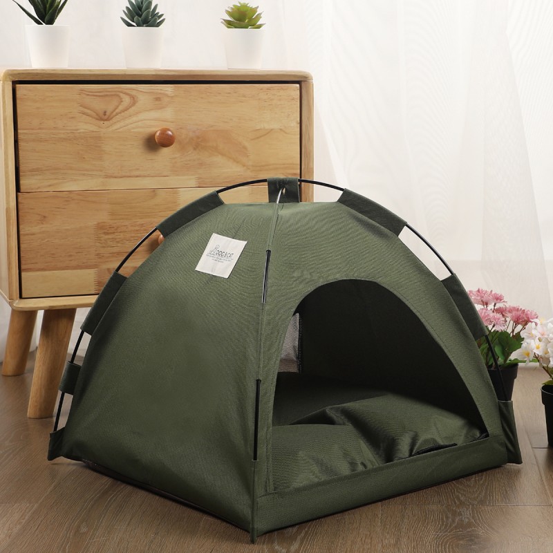 Pet Bed Manufacturer - Portable Folding Eco-Friendly Bamboo Fiber Tent
