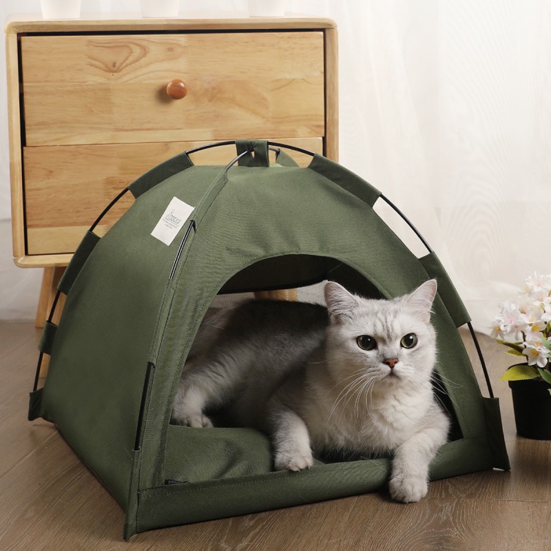 Pet Bed Manufacturer - Portable Folding Eco-Friendly Bamboo Fiber Tent