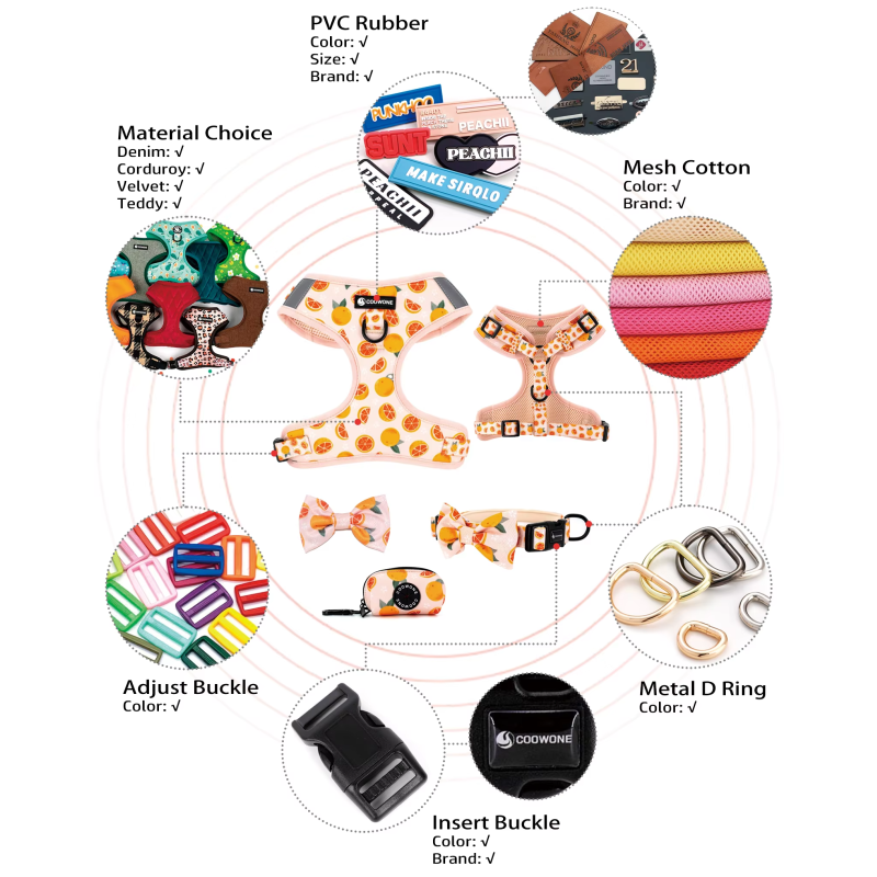 Pet Accessories Factory - Premium No Pull Harness Poop Bag Holder