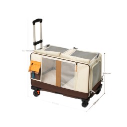 Pet Stroller Manufacturer - Two-in-One Wheeled Foldable Backpack Carrier