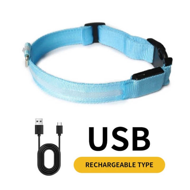 LED Dog Collar Manufacturer - High-Lumens Adjustable Light-Up Blinking