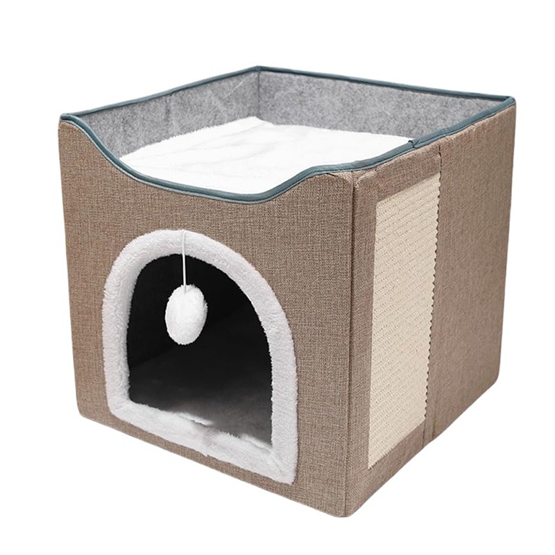 Cat Bed Factory - Dual-Layer Solid Pattern Foldable Storage