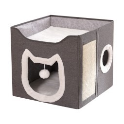 Cat House Supplier - Indoor Foldable Fluffy Ball Scratch