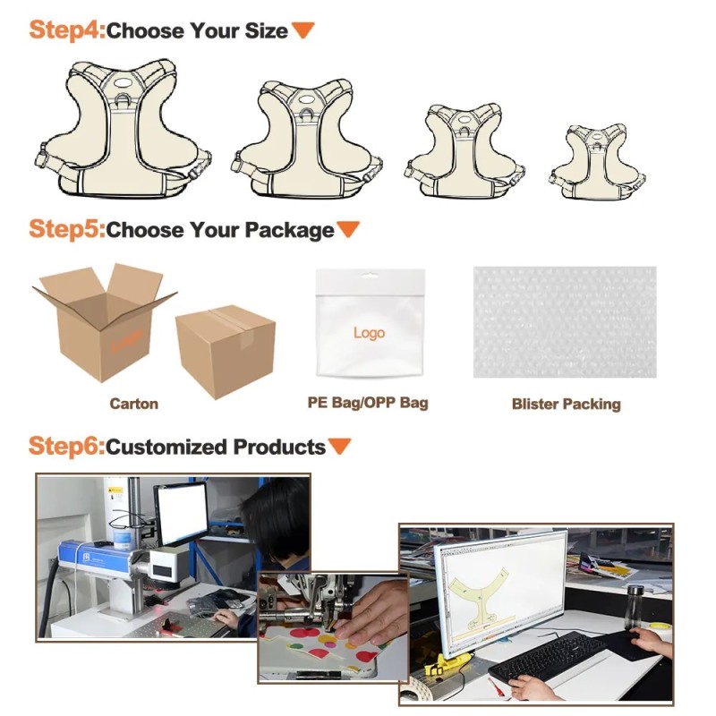 Dog Harness Manufacturer - Tactical Reflective Nylon No Pull