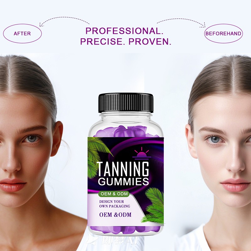 Vegan Tanning Gummies Manufacturer - Factory Supply Private Label Beta Carotene Pigmentation